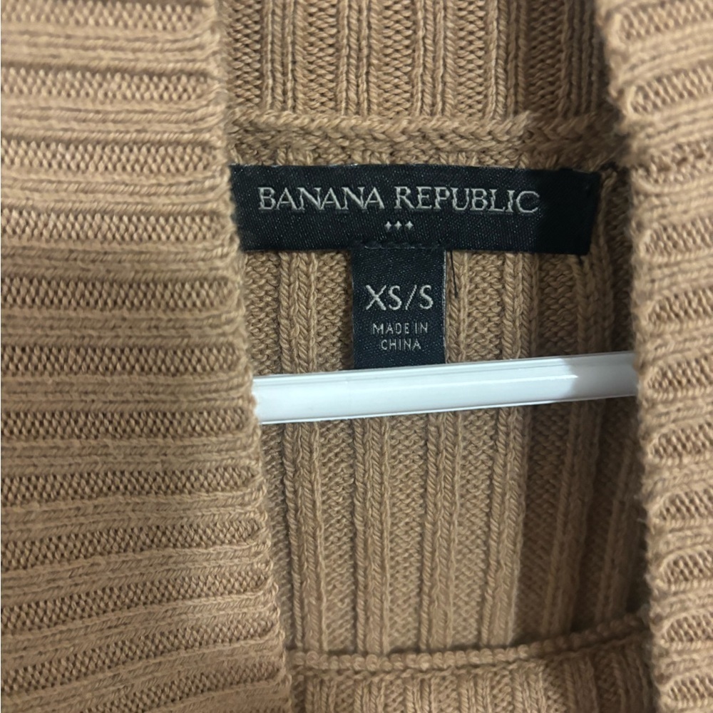 Stunning Banana Republic Camel Ribbed Knit Top See Measurements - Picture 7 of 8